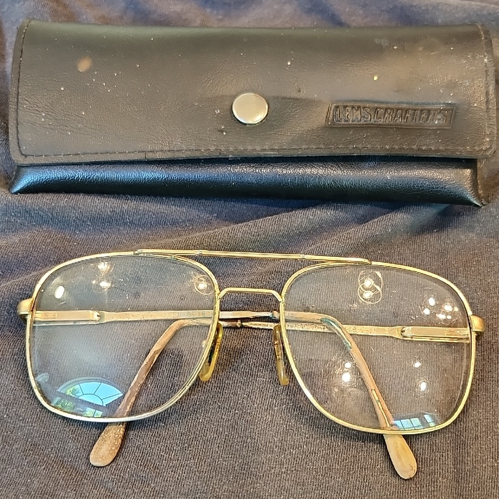 Daniel Hechter Gold‎ Frame Glasses with Black Case
